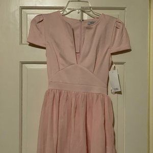 Tobi Pink Chiffon Dress